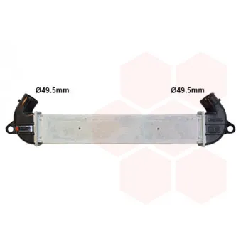 Intercooler, échangeur VAN WEZEL 17004271