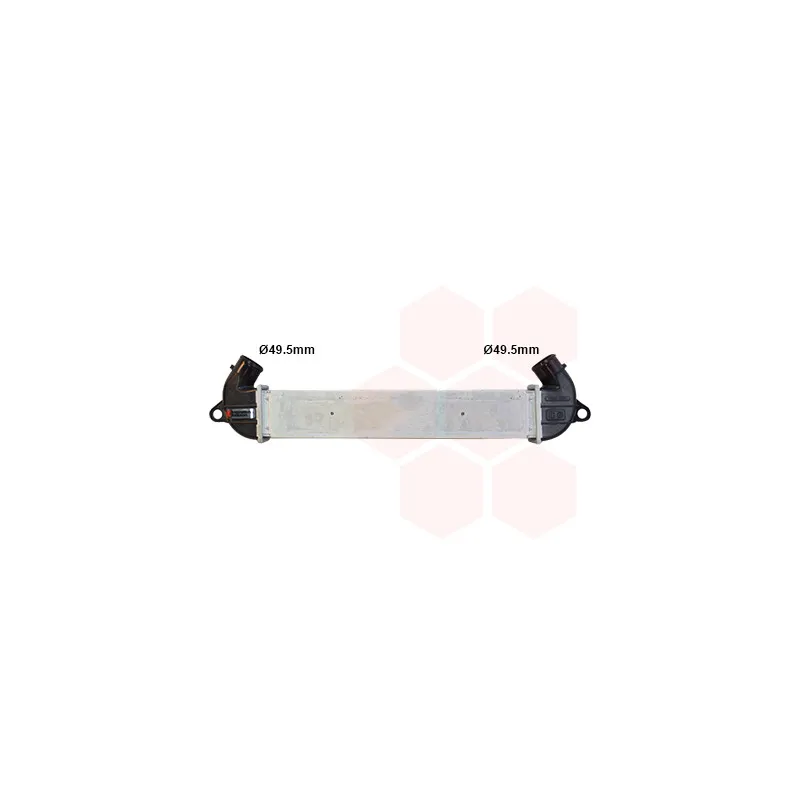 Intercooler, échangeur VAN WEZEL 17004271