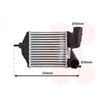 Intercooler, échangeur VAN WEZEL 17004309
