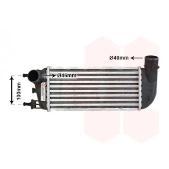 Intercooler, échangeur VAN WEZEL 17004352