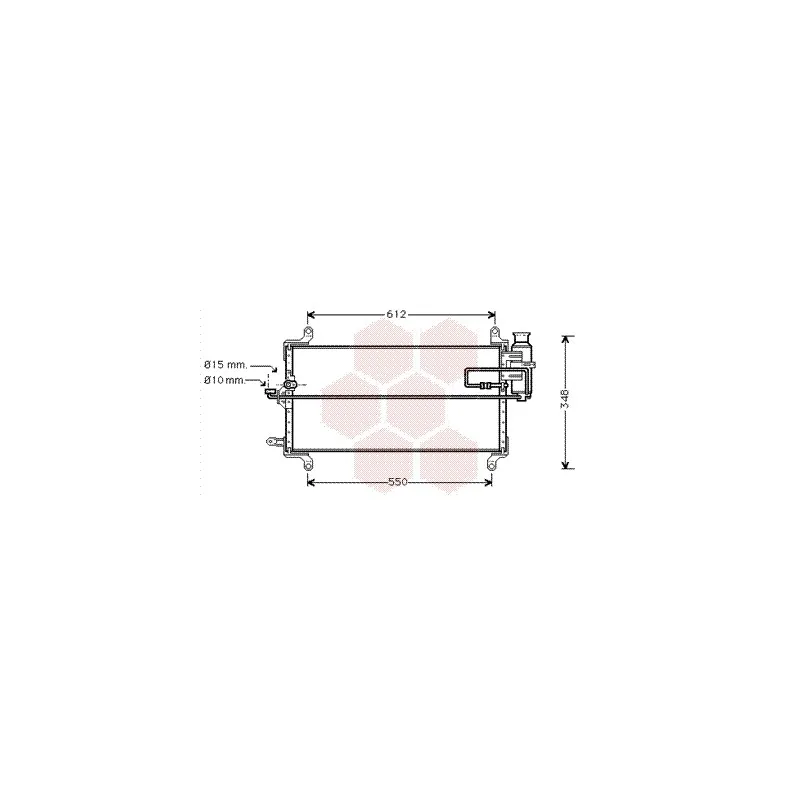 Condenseur, climatisation VAN WEZEL 17005128