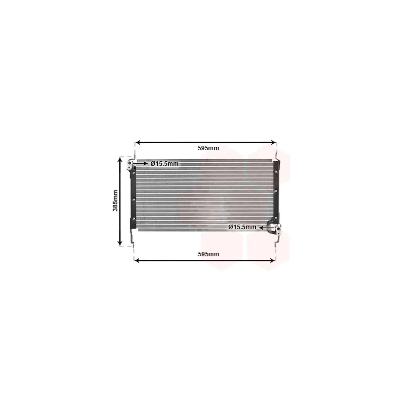 Condenseur, climatisation VAN WEZEL 17005173