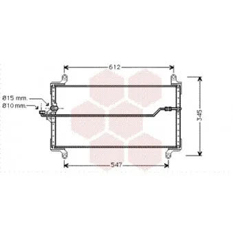 Condenseur, climatisation VAN WEZEL