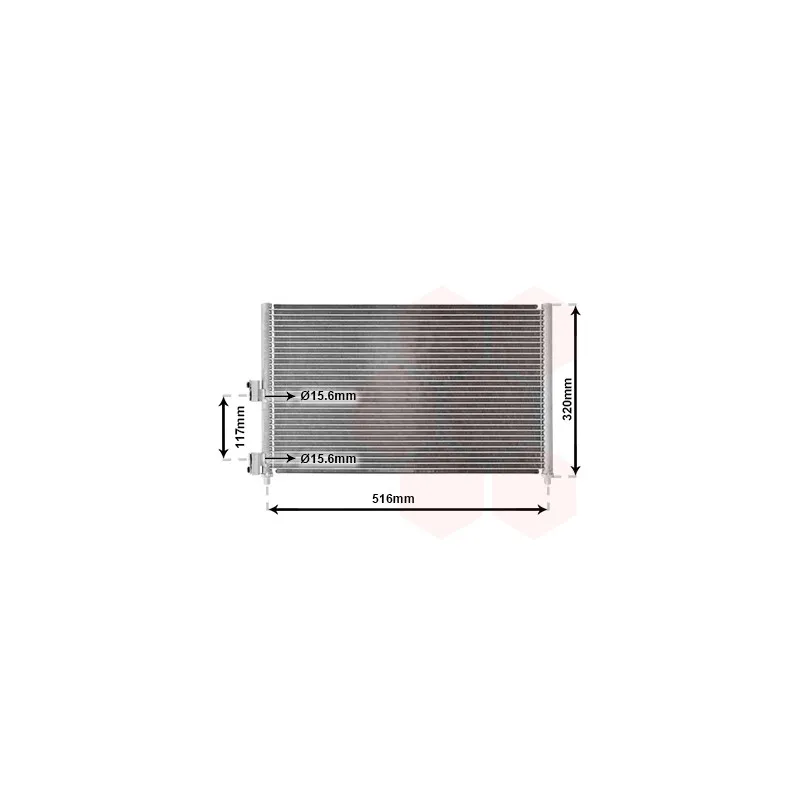 Condenseur, climatisation VAN WEZEL 17005303