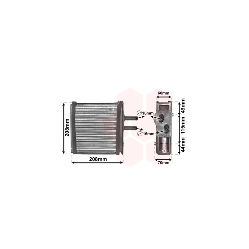 Système de chauffage VAN WEZEL 17006150