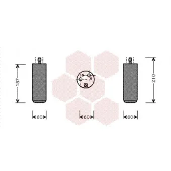 Filtre déshydratant, climatisation VAN WEZEL