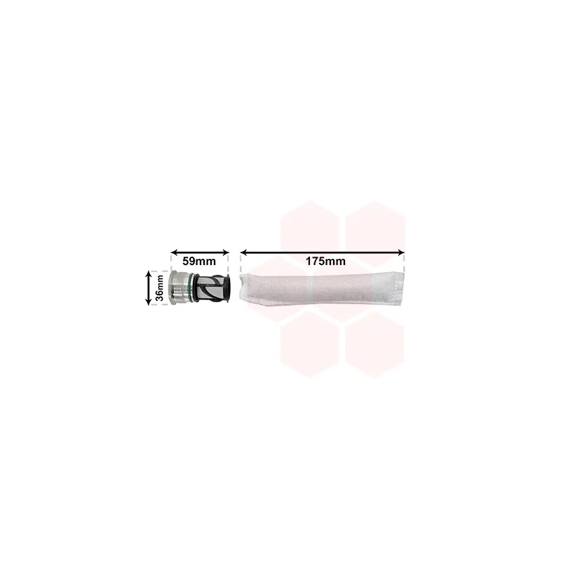 Filtre déshydratant, climatisation VAN WEZEL 1700D344