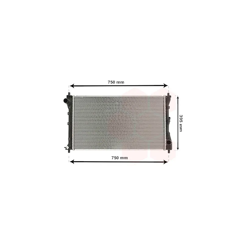 Radiateur, refroidissement du moteur VAN WEZEL 17012711