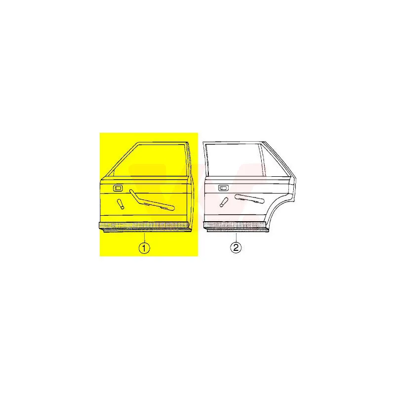 Porte, Carrosserie avant droit VAN WEZEL 1734276