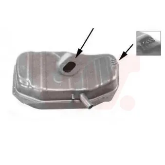 Réservoir de carburant VAN WEZEL 1735081