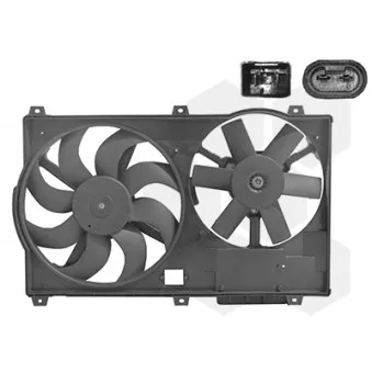 Ventilateur, refroidissement du moteur VAN WEZEL 1747749