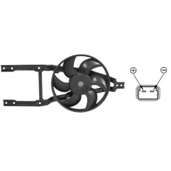 Ventilateur, refroidissement du moteur VAN WEZEL 1758746