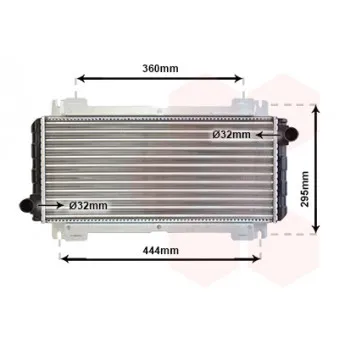 Radiateur, refroidissement du moteur VAN WEZEL 18002044