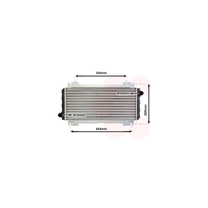Radiateur, refroidissement du moteur VAN WEZEL 18002044