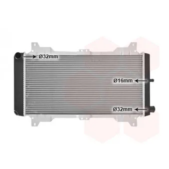 Radiateur, refroidissement du moteur VAN WEZEL 18002047
