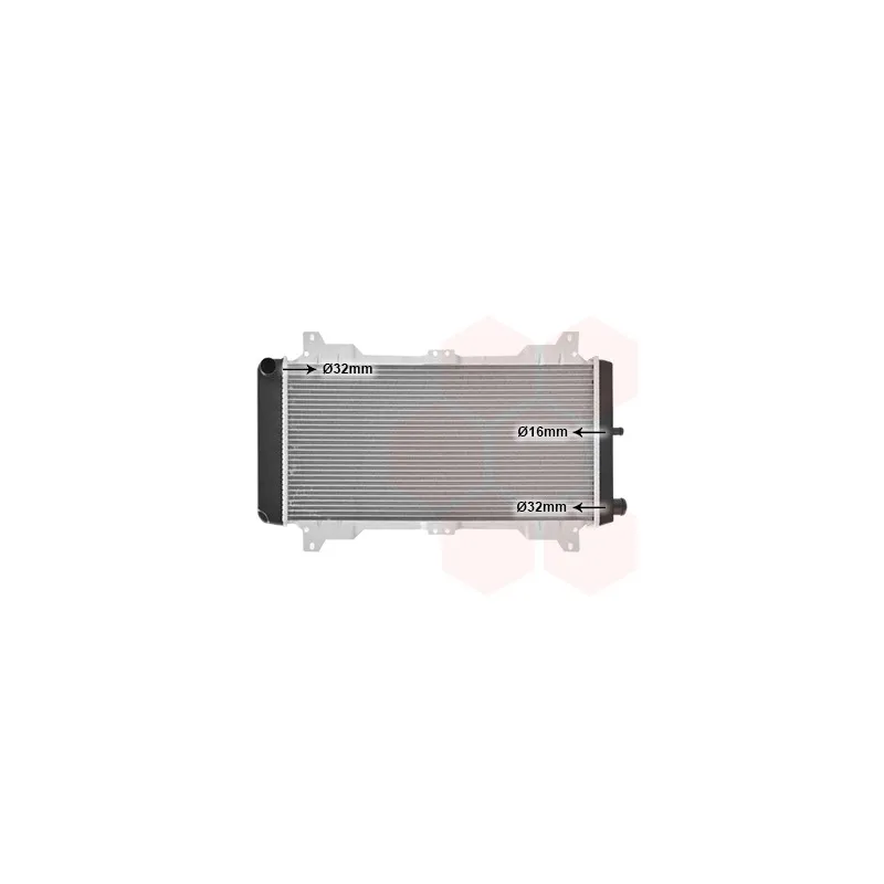Radiateur, refroidissement du moteur VAN WEZEL 18002047