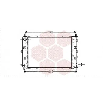 Radiateur, refroidissement du moteur VAN WEZEL 18002059