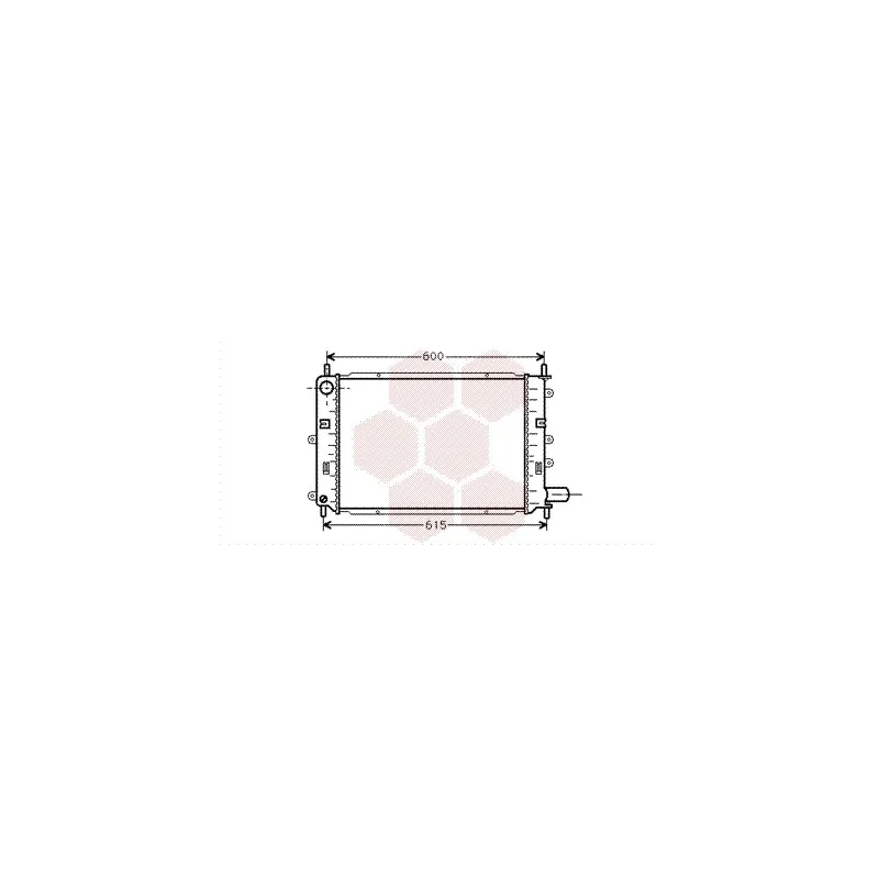 Radiateur, refroidissement du moteur VAN WEZEL 18002059