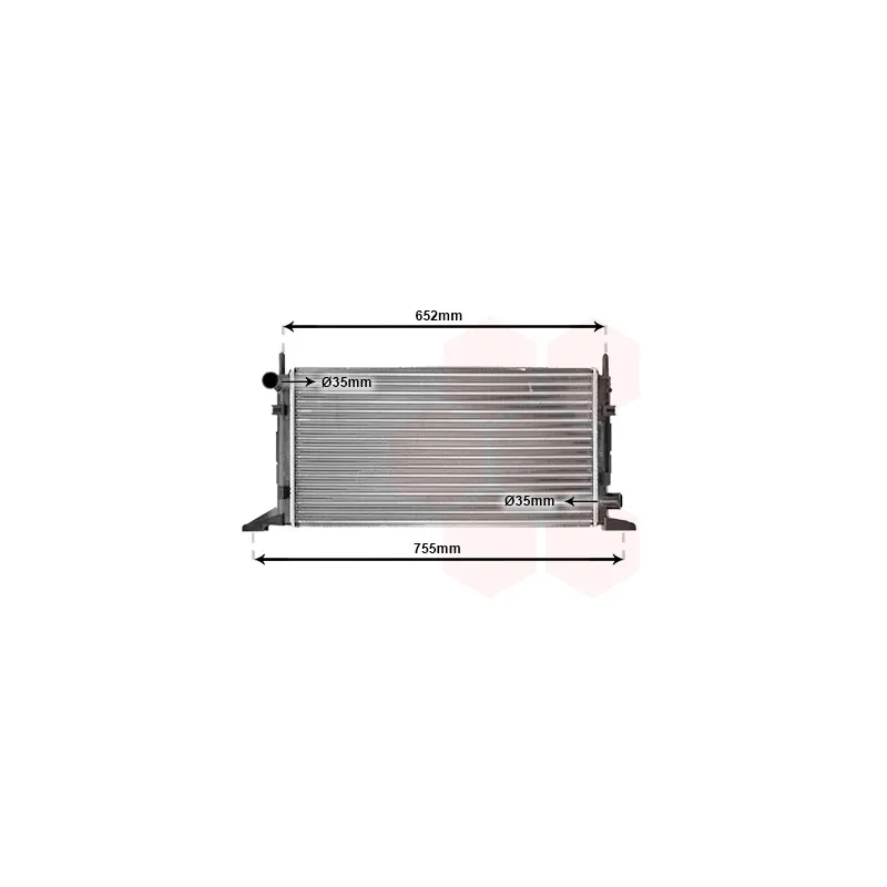 Radiateur, refroidissement du moteur VAN WEZEL 18002078