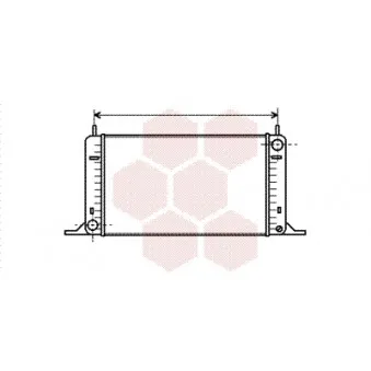 Radiateur, refroidissement du moteur VAN WEZEL 18002096