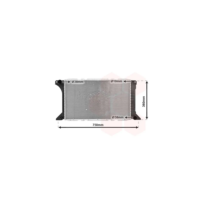 Radiateur, refroidissement du moteur VAN WEZEL 18002168