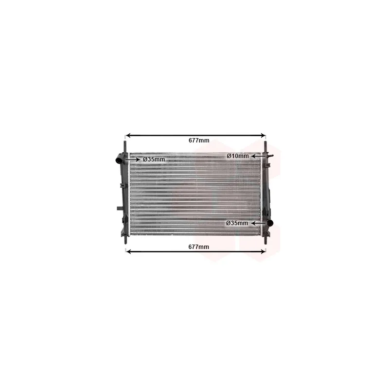 Radiateur, refroidissement du moteur VAN WEZEL 18002185