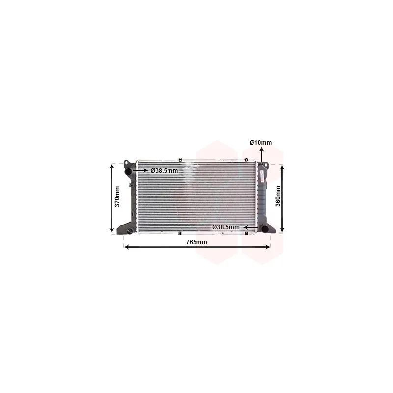 Radiateur, refroidissement du moteur VAN WEZEL 18002204