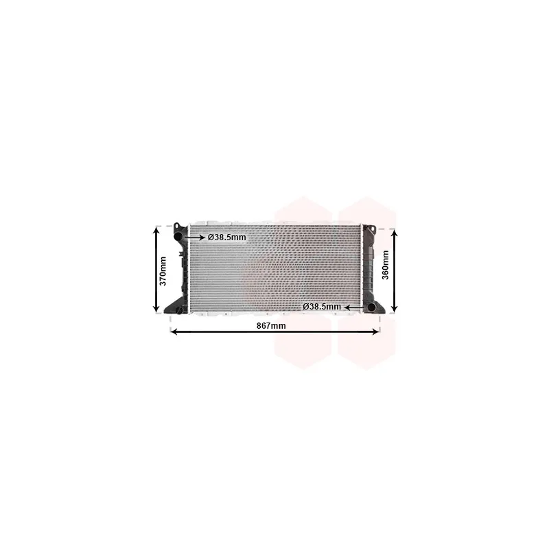 Radiateur, refroidissement du moteur VAN WEZEL 18002206