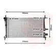 Radiateur, refroidissement du moteur VAN WEZEL 18002217 - Visuel 1