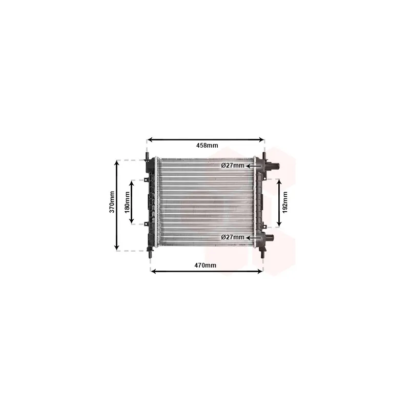 Radiateur, refroidissement du moteur VAN WEZEL 18002257
