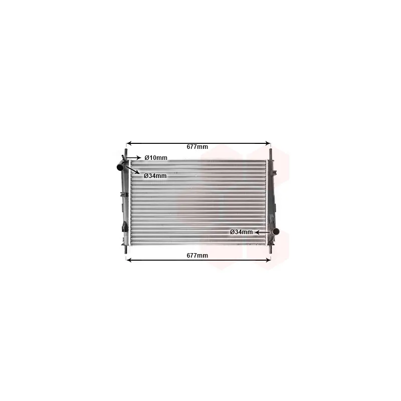 Radiateur, refroidissement du moteur VAN WEZEL 18002335