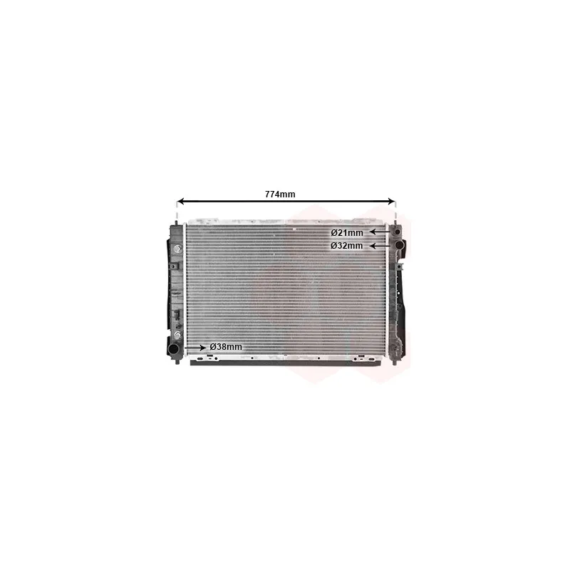 Radiateur, refroidissement du moteur VAN WEZEL 18002346