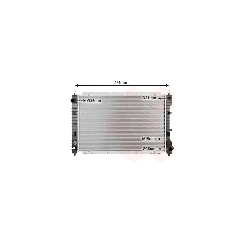 Radiateur, refroidissement du moteur VAN WEZEL 18002375