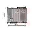 Radiateur, refroidissement du moteur VAN WEZEL 18002442 - Visuel 1