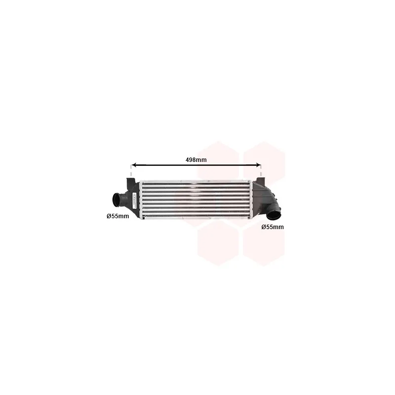 Intercooler, échangeur VAN WEZEL 18004315
