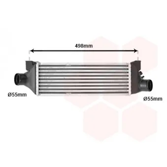 Intercooler, échangeur VAN WEZEL 18004385