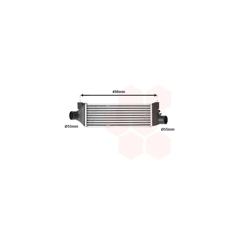 Intercooler, échangeur VAN WEZEL 18004385
