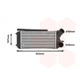Intercooler, échangeur VAN WEZEL 18004472