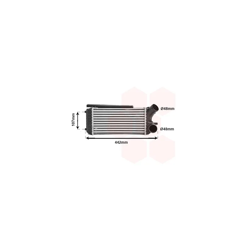 Intercooler, échangeur VAN WEZEL 18004472
