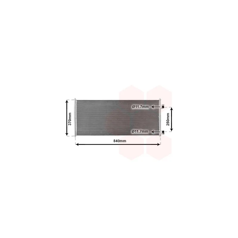 Condenseur, climatisation VAN WEZEL 18005303