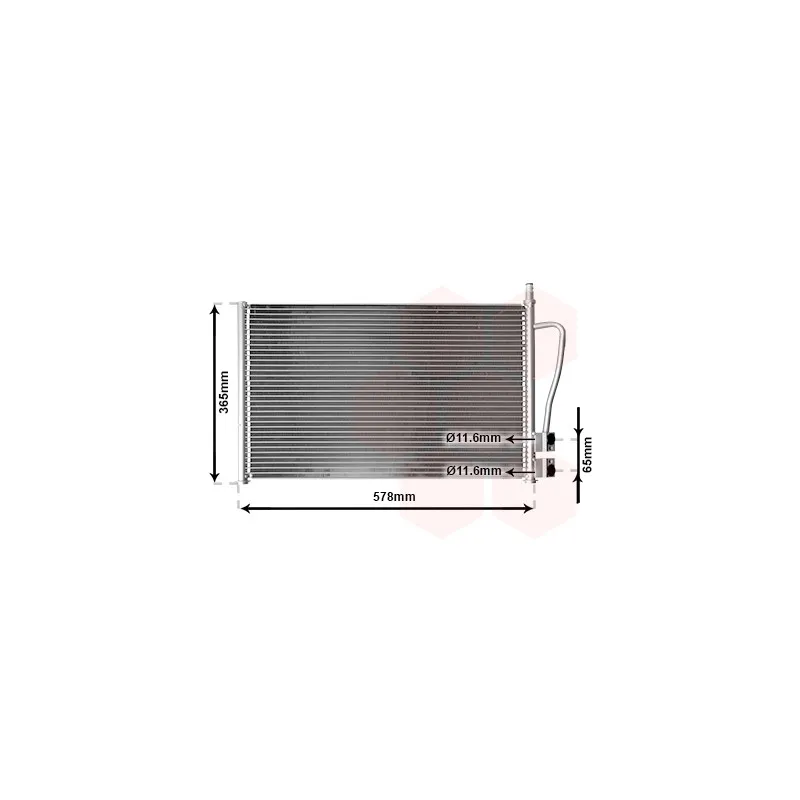 Condenseur, climatisation VAN WEZEL 18005328