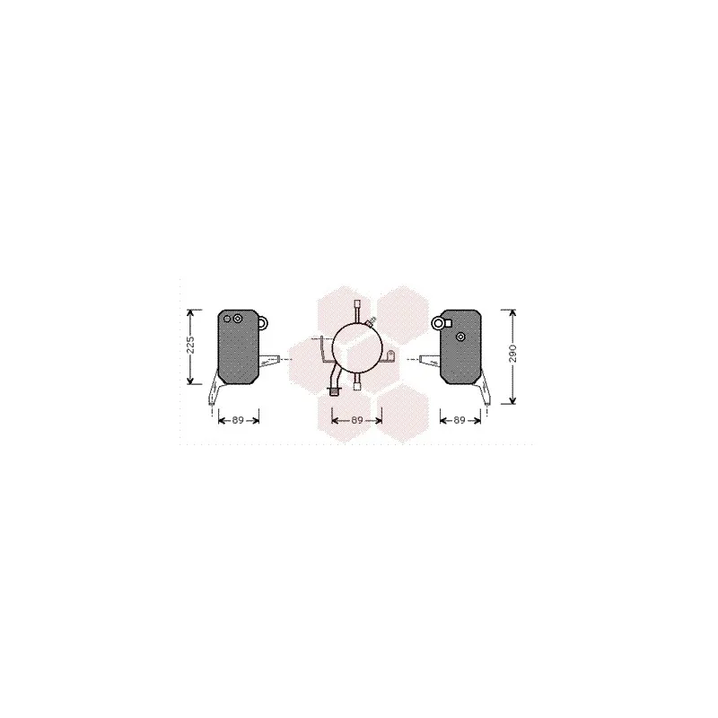 Filtre déshydratant, climatisation VAN WEZEL 1800D119