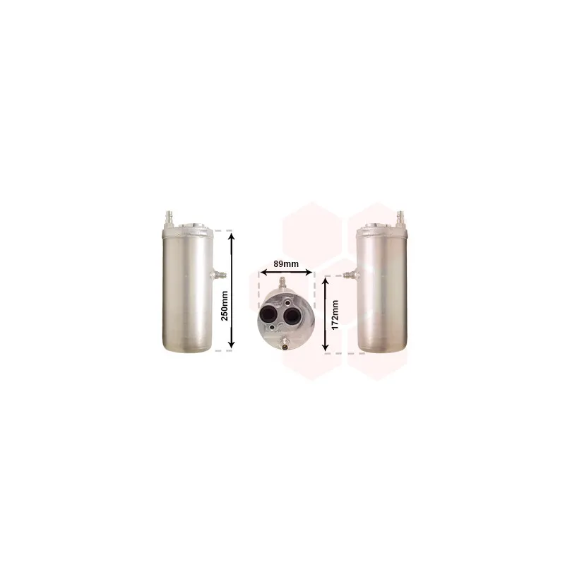Filtre déshydratant, climatisation VAN WEZEL 1800D125