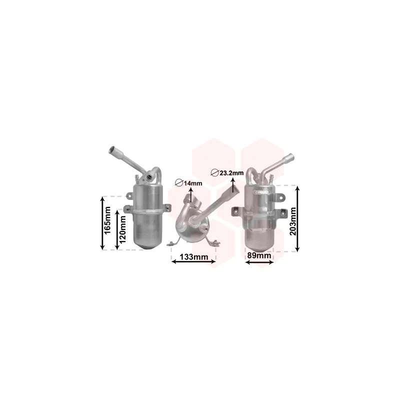 Filtre déshydratant, climatisation VAN WEZEL 1800D311
