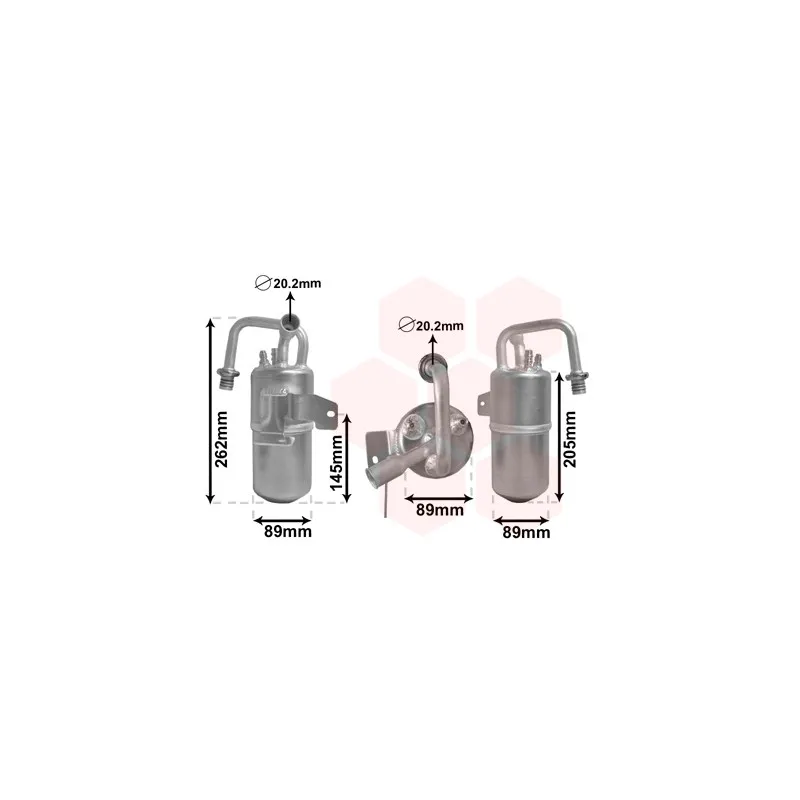 Filtre déshydratant, climatisation VAN WEZEL 1800D331
