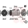 Compresseur, climatisation VAN WEZEL 1800K394 - Visuel 1