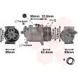 Compresseur, climatisation VAN WEZEL 1800K433 - Visuel 1