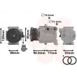 Compresseur, climatisation VAN WEZEL 1800K434 - Visuel 1