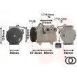Compresseur, climatisation VAN WEZEL 1800K451 - Visuel 1