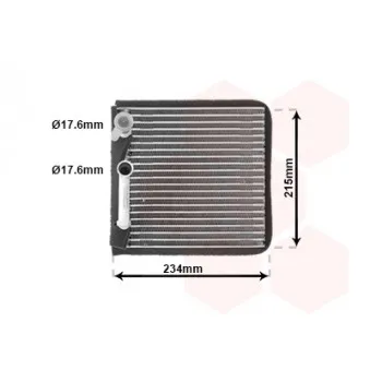 Évaporateur climatisation VAN WEZEL 1800V089